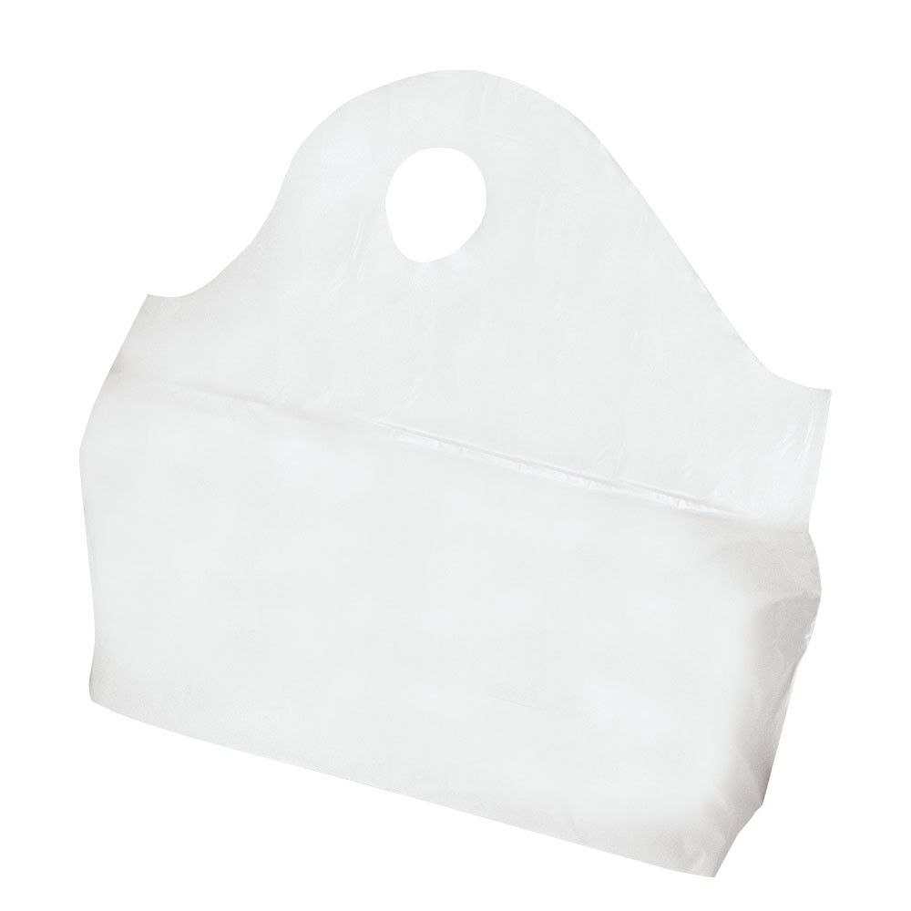 White - Wave Top To-Go Bag - 21 x 10 x 18" (1.25 mil)