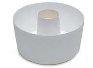 Baker's White - Tube Cake Pan - (23.6 oz) 4.75 Dia. x 2.4"