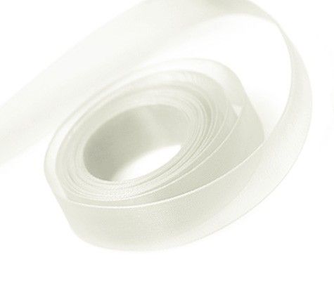 Antique White - Sheer Chiffon Ribbon - 7/8" x 100 Yards