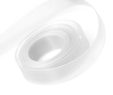 White - Sheer Chiffon Ribbon - 7/8" x 100 Yards