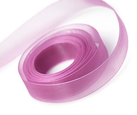 Hot Pink - Sheer Chiffon Ribbon - 7/8" x 100 Yards