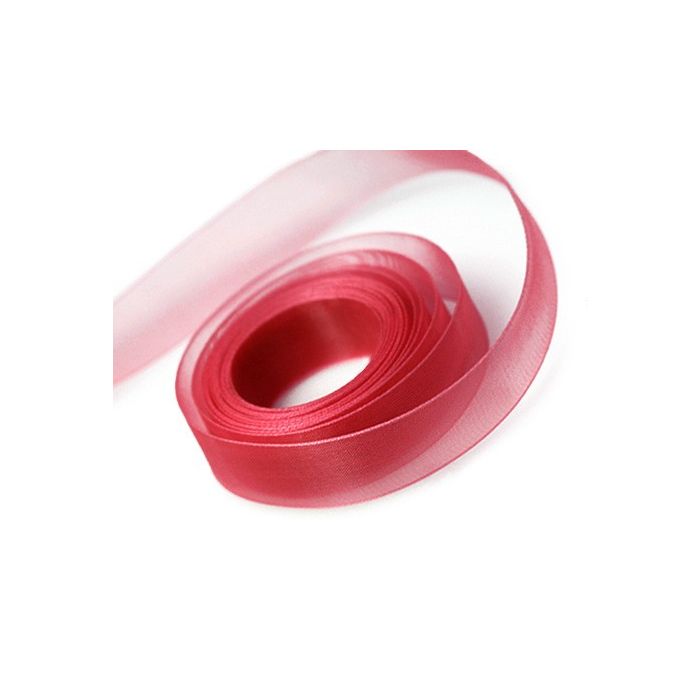 Red - Sheer Chiffon Ribbon - 7/8" x 100 Yards