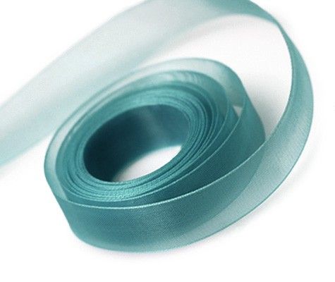 Teal - Sheer Chiffon Ribbon - 1/4" x 100 Yards