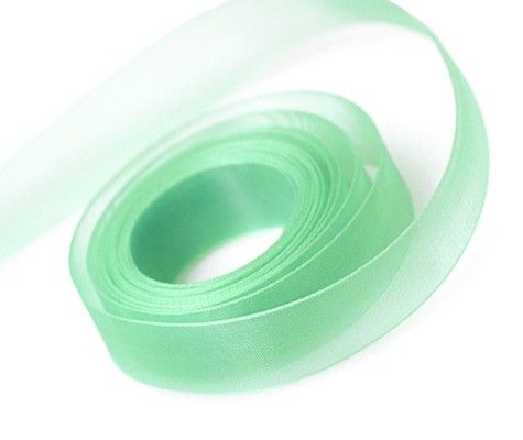 Mint - Sheer Chiffon Ribbon - 5/8" x 100 Yards