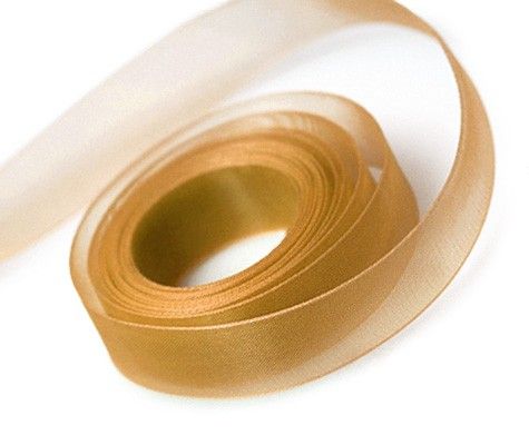 Copper - Sheer Chiffon Ribbon - 3/8" x 100 Yards
