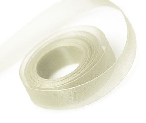 Ivory - Sheer Chiffon Ribbon - 1/4" x 100 Yards
