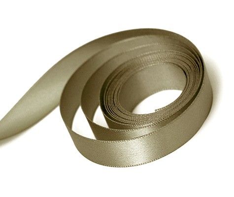 Steel - Single Face Satin Ribbon - 3/8" x 100 Yards