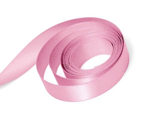 Pink - Single Face Satin Ribbon - 3/8" x 100 Yards