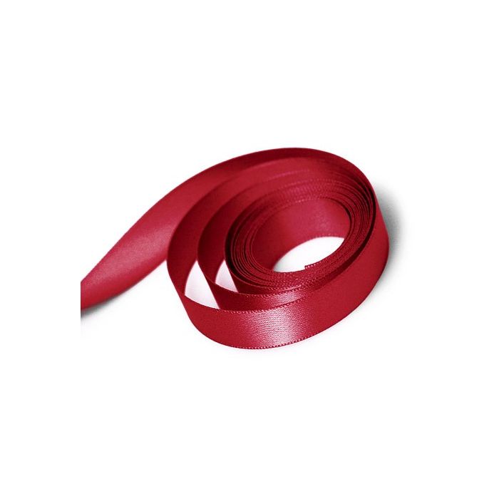 Scarlet - Single Face Satin Ribbon - 1/4" x 100 Yards