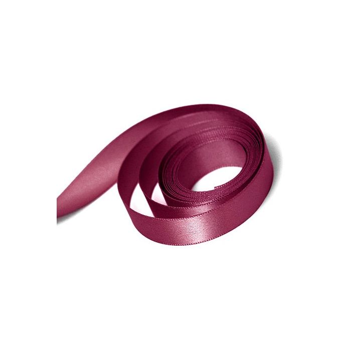 Wine - Single Face Satin Ribbon - 1/4" x 100 Yards