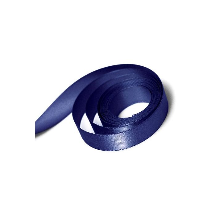 Navy - Single Face Satin Ribbon - 1/4" x 100 Yards
