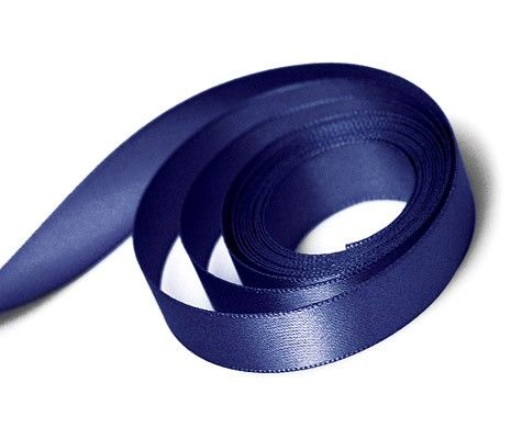 Navy - Single Face Satin Ribbon - 1/2" x 100 Yards