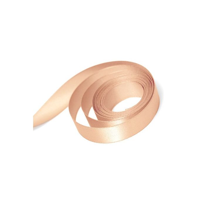 Petal Peach - Single Face Satin Ribbon - 5/8" x 100 Yards