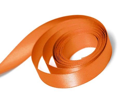 Torrid Orange - Single Face Satin Ribbon - 5/8" x 100 Yards
