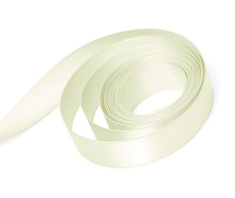 Vanilla - Single Face Satin Ribbon - 1/4" x 100 Yards