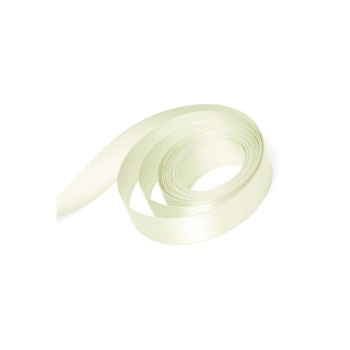 Vanilla - Single Face Satin Ribbon - 5/8" x 100 Yards