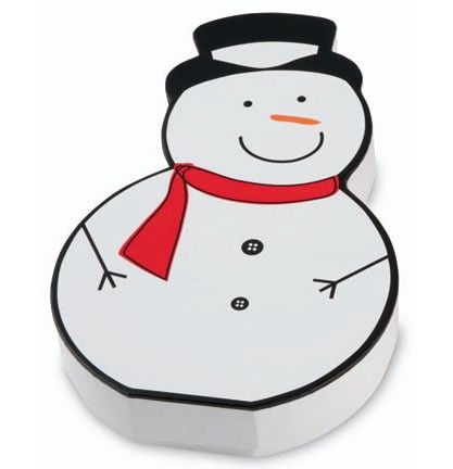 White - Snowman Candy Box - 8-1/4 x 5-1/4 x 1-1/4"