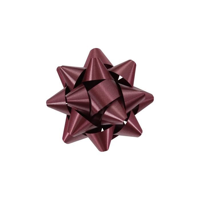 Burgundy - Splendorette Star Bow - 3-3/4" Width Bow with 15 loops (3/4" Ribbon)