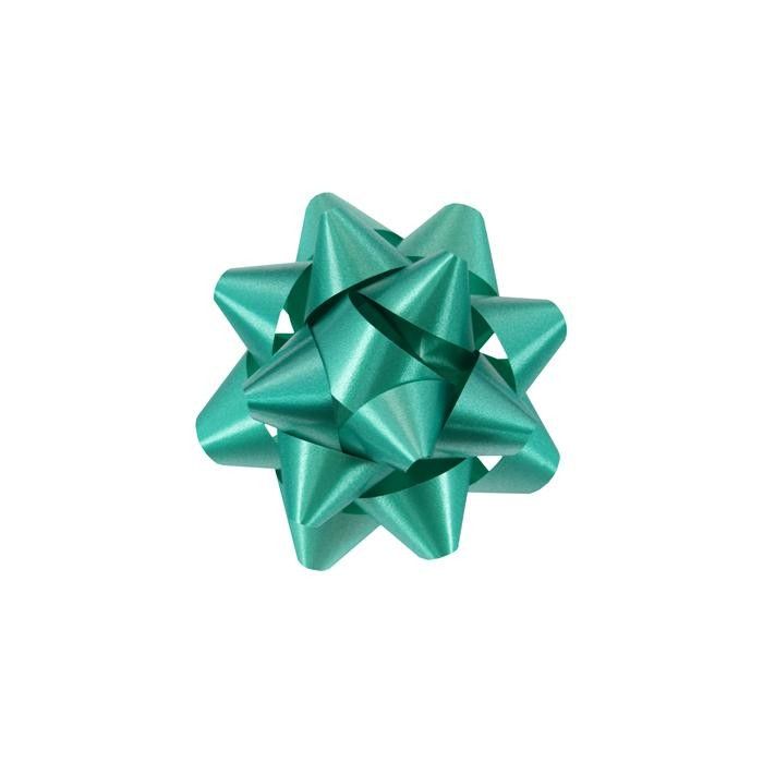 Emerald - Splendorette Star Bow - 2-3/4" Width Bow w/14 Loops (1/2" Ribbon)