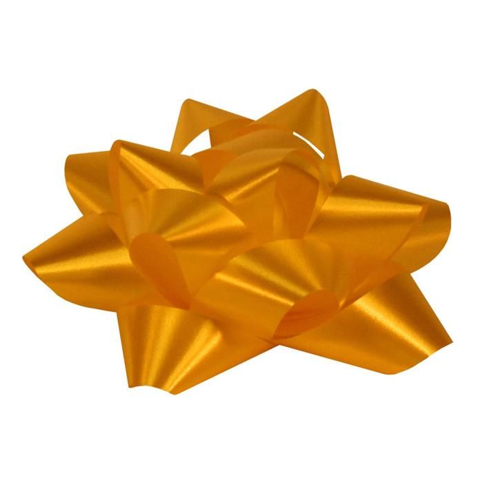 Yellow - Splendorette Star Bow - 3-3/4" Width Bow with 15 loops (3/4" Ribbon)