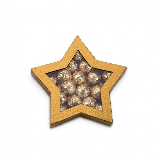 Gold - Gold Star Box - 5-3/4 x 5-3/4 x 1-1/4"