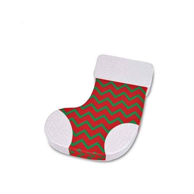 Stocking - Stocking Candy Box - 4-7/8 x 6 x 1-1/4"