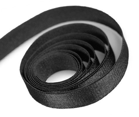 Black - Stretch Satin Ribbon - 5/8" x 25 Yards