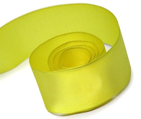 Lemon - Sunrise Taffeta (Wired Edge ) Ribbon - 1-1/2" x 50 Yards