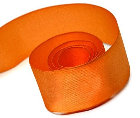 Torrid Orange - Sunrise Taffeta (Wired Edge ) Ribbon - 1-1/2" x 50 Yards