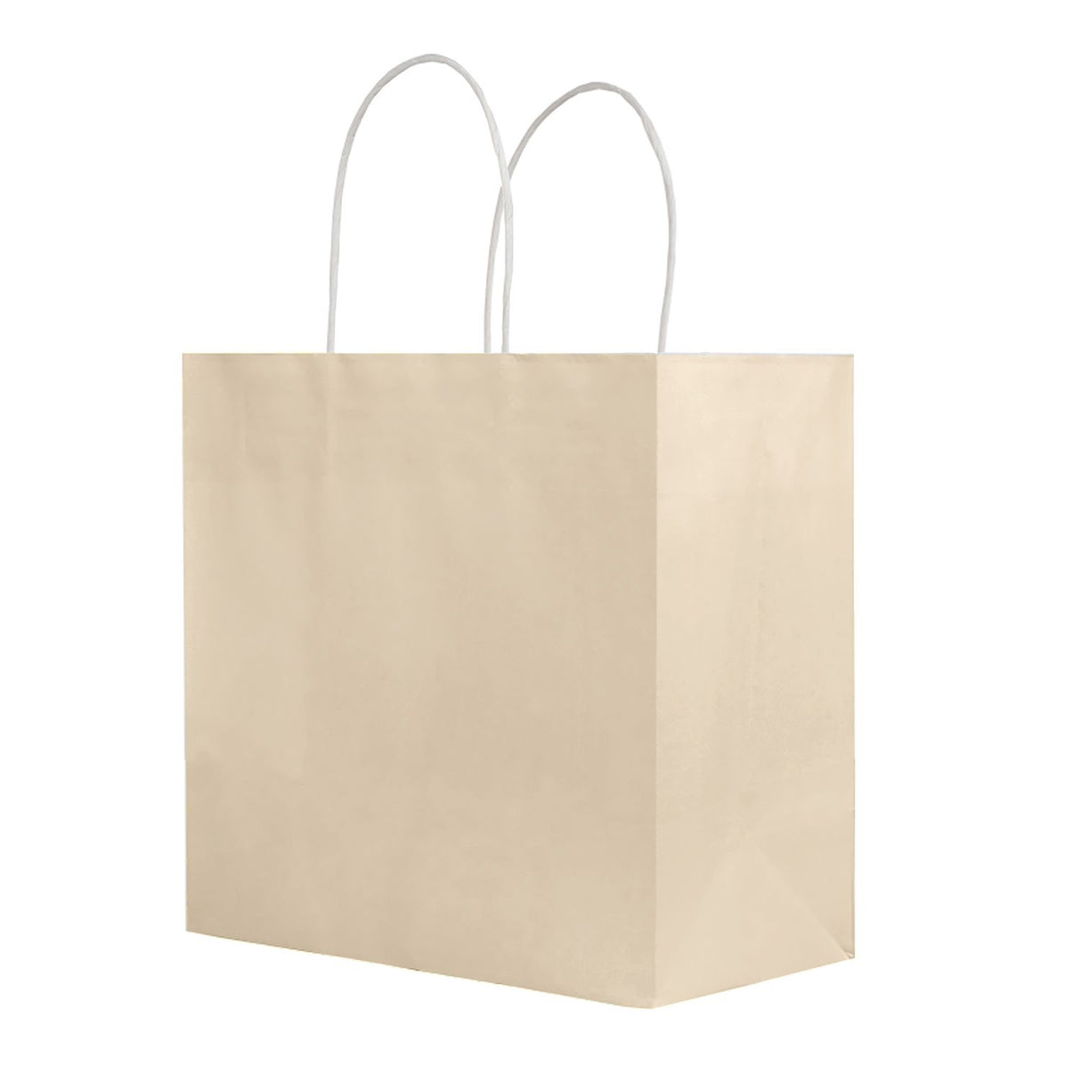 Sand - Smooth Top Egde Shopping Bag - 10 x 5 x 10"