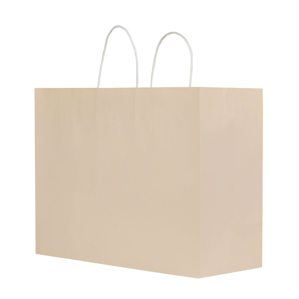 Sand - Smooth Top Egde Shopping Bag - 16 x 6 x 13"