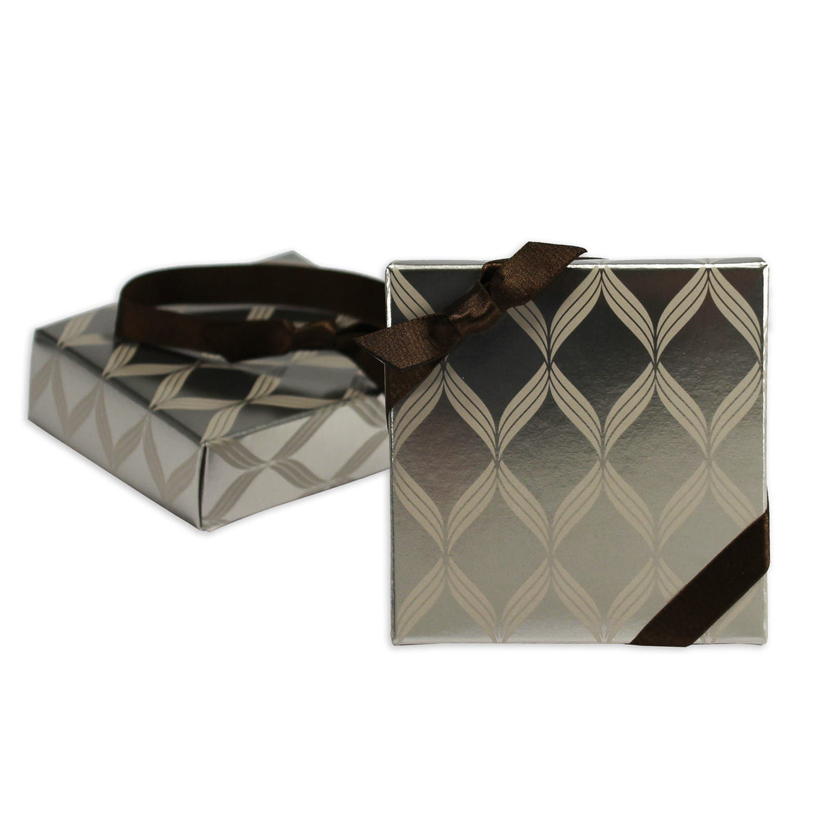 Brown - Satin Stretch Loop - 1/2" - 10" Loop