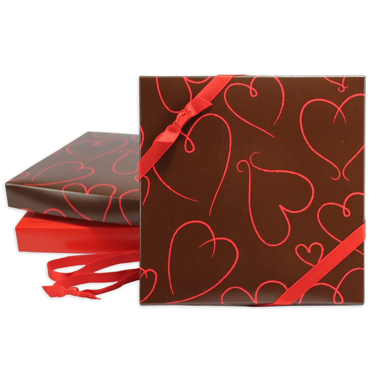 Red - Satin Stretch Loop - 1/2" - 22" Loop