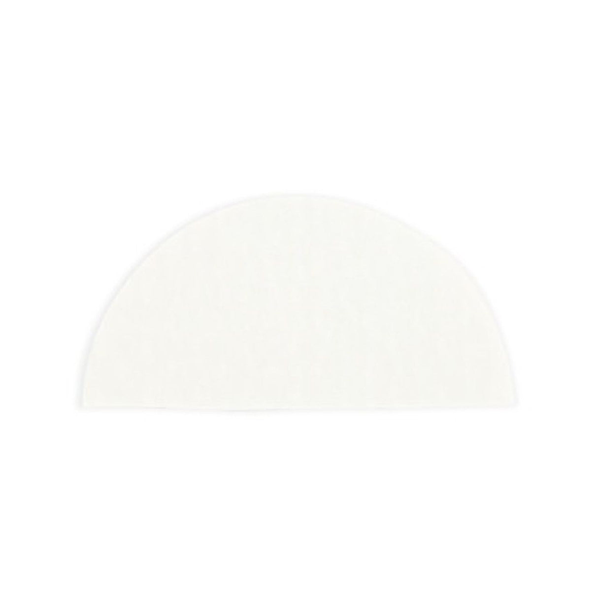White - Semi-Circle Candy Pad - (Semi-Circle) 6-1/2 x 3-1/8"