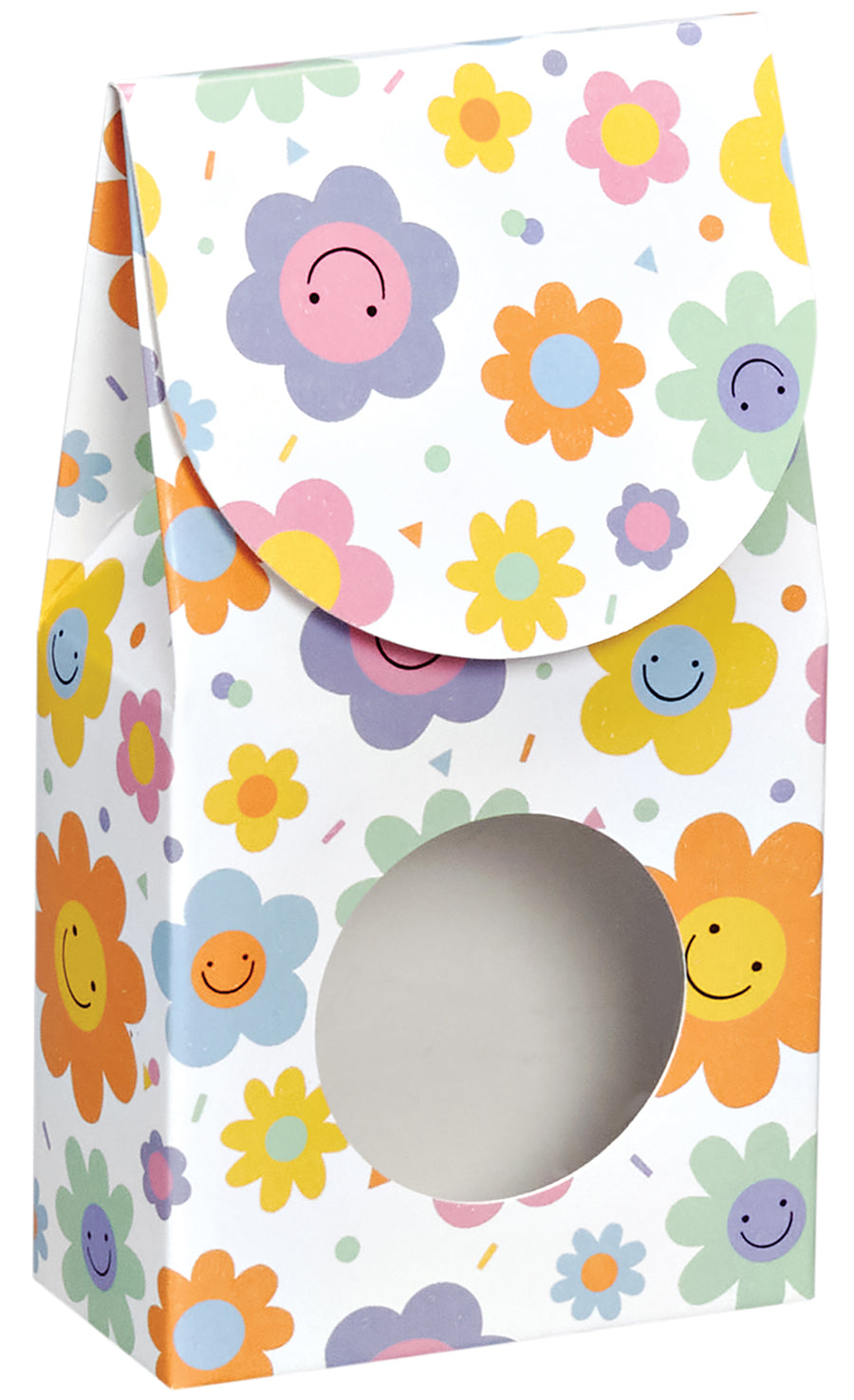 Smiley Flowers - Window Candy Box - 3-1/2 x 1-3/4 x 6-1/2"