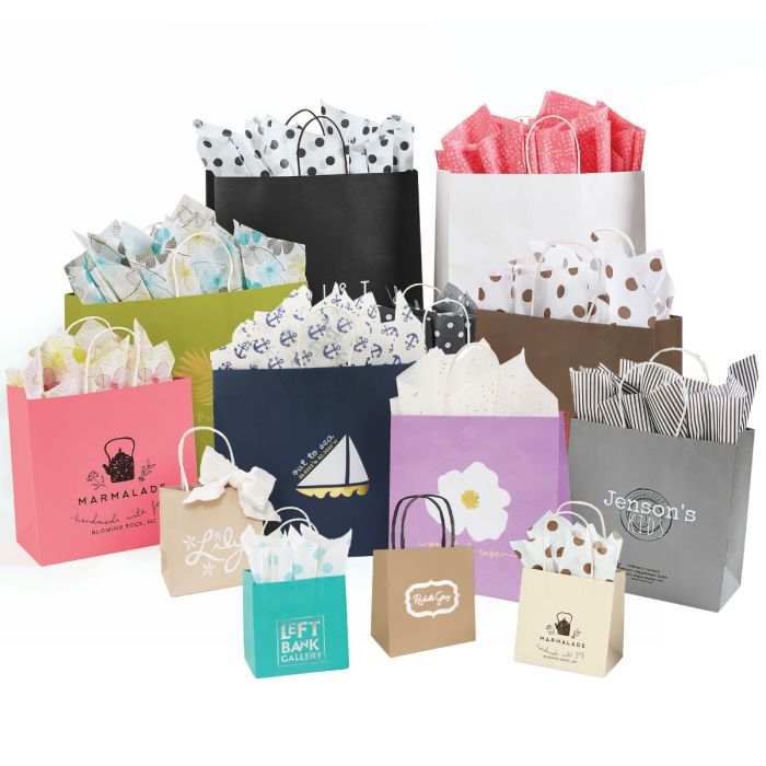 Smooth Folding Top Shopping Bags