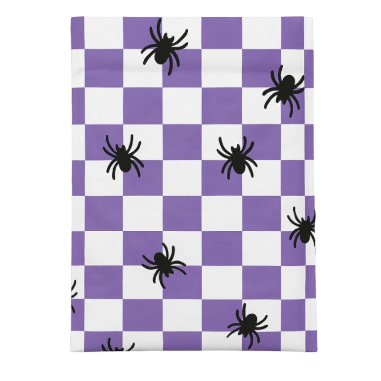 Spider Halloween Poly Mailers Size 10x13 Purple Check Shipping Bags