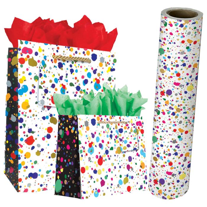 Splatter Gift Bags & Wrapping Paper