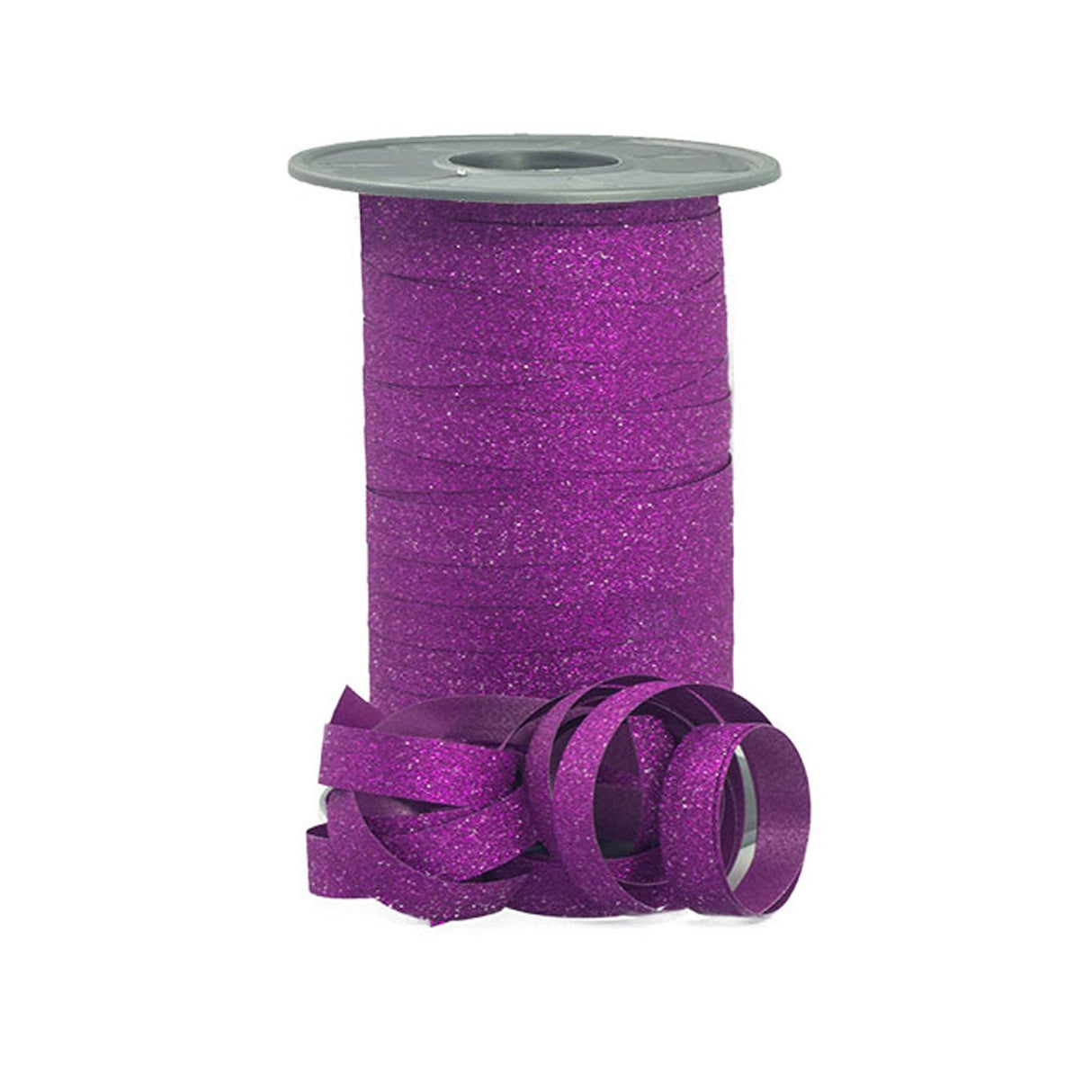 Purple Stardust Glitter - Curling Ribbon - 3/8" x 109 Yards