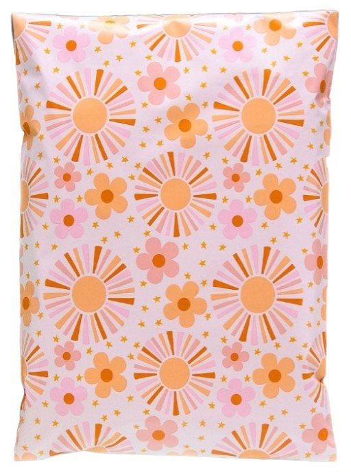 Summer Sunshine Poly Mailers Size 7.5x10.5 Shipping Bags