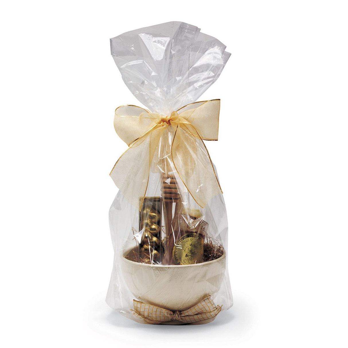 Clear - Round Bottom Gift Basket Bag - 28 x 32 x 8"