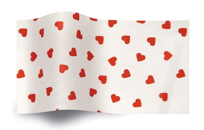 Contemporary Hearts - Tissue - Ream - 20 x 30"