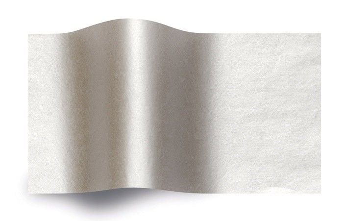 Silver/Silver 2-Sided - Tissue - Ream - 20 x 30"