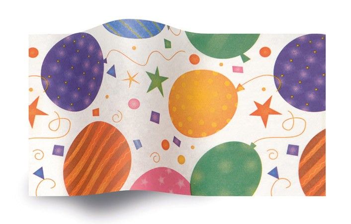 Festive Balloons - Tissue - Ream - 20 x 30"