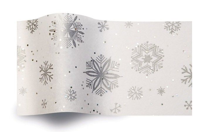 Gemstones Diamond Snowflakes - Tissue - Ream - 20 x 30"
