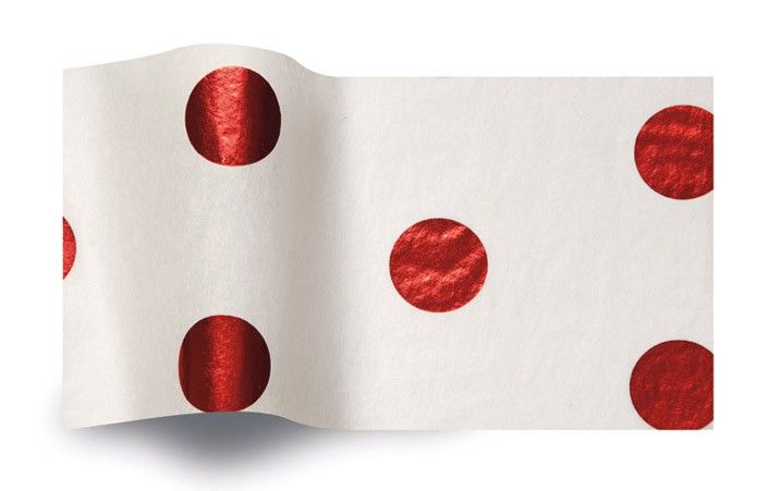 Reflections Red Hot Spots - Tissue - Ream - 20 x 30"