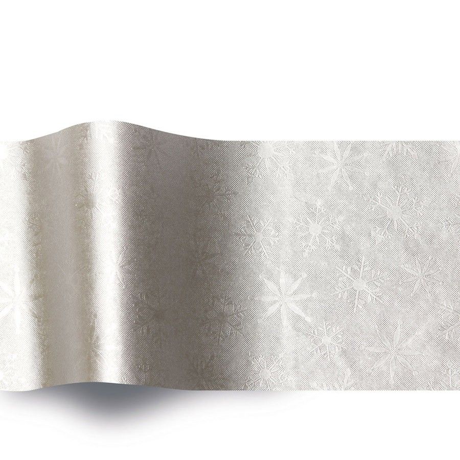 Embossed Silver Snowflakes - Tissue - Ream - 20 x 30"