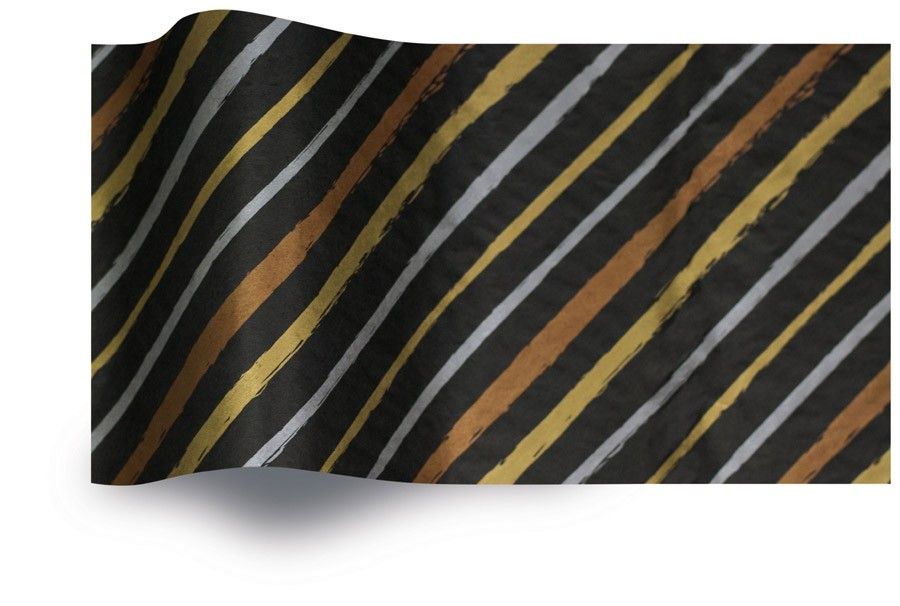 Metallic Brush Strokes - Tissue - Ream - 20 x 30"