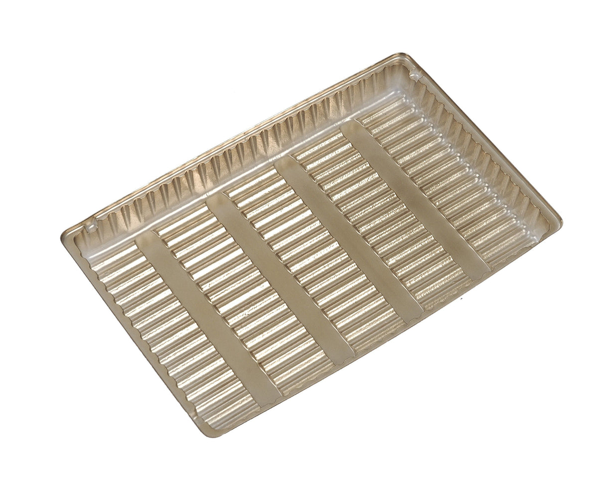 Gold - Candy Tray - (1/2 lb & 1 lb) 8-1/8 x 5-1/4" (Use two trays for 1 lb box)