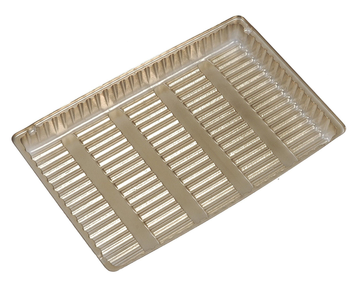 Gold - Candy Tray - (1/2 lb & 1 lb) 8-1/8 x 5-1/4" (Use two trays for 1 lb box)